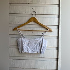 White linen Brandy Melville top